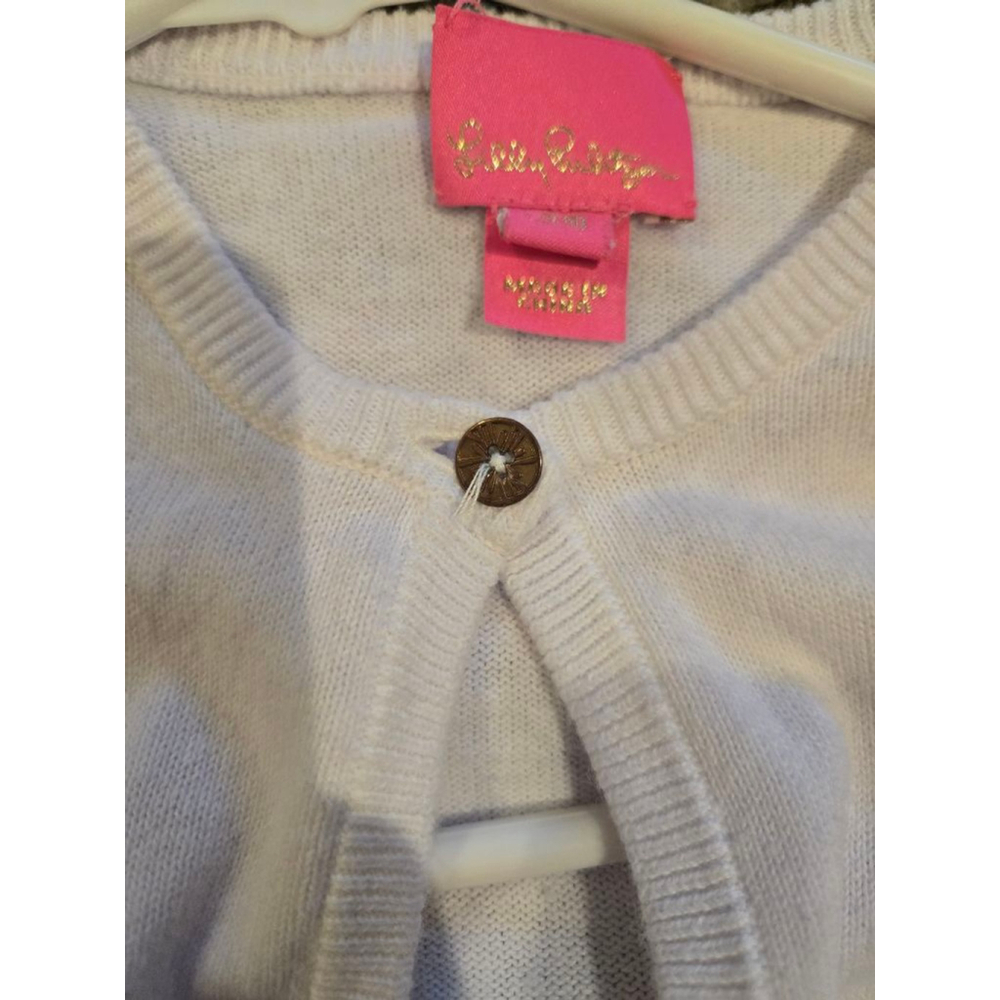 Lilly Pulitzer Cream Cropped Cardigan - Picture 3 of 5